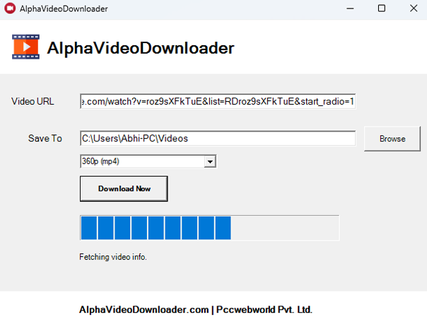 Choose Quality in yt video downloading freeware for online clips & music